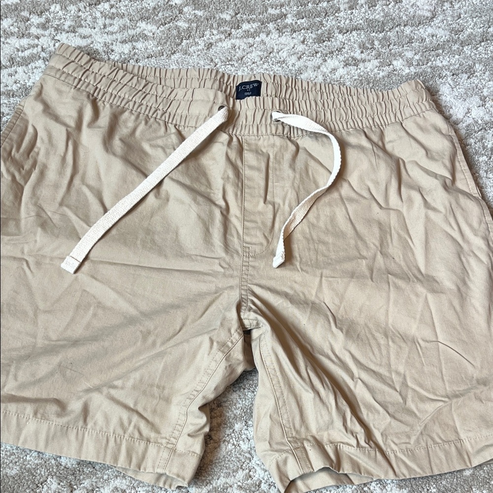 J. Crew Beige Elastic Waist Shorts
